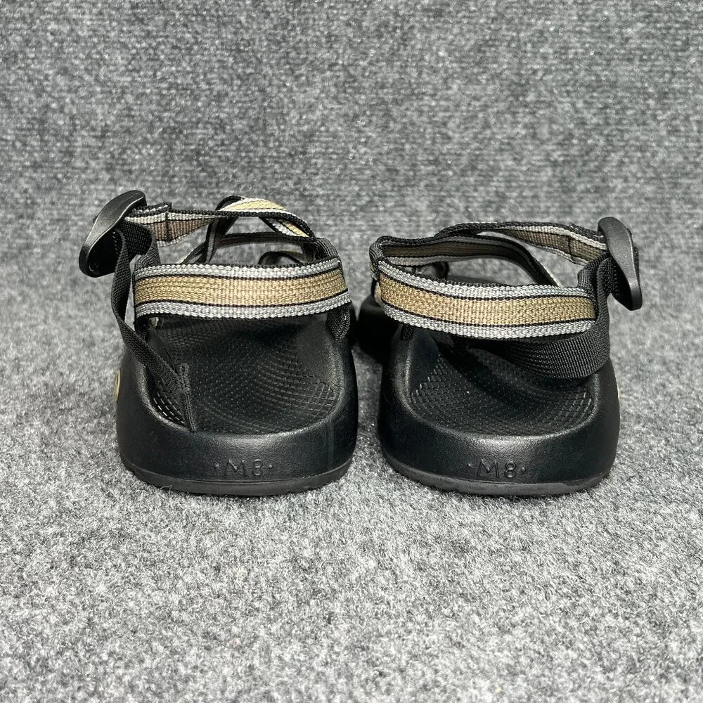 Chaco Z/2 Classic Sandals Men's 8 Black Gold Athletic‎ Outdoor Hiking Spot Water